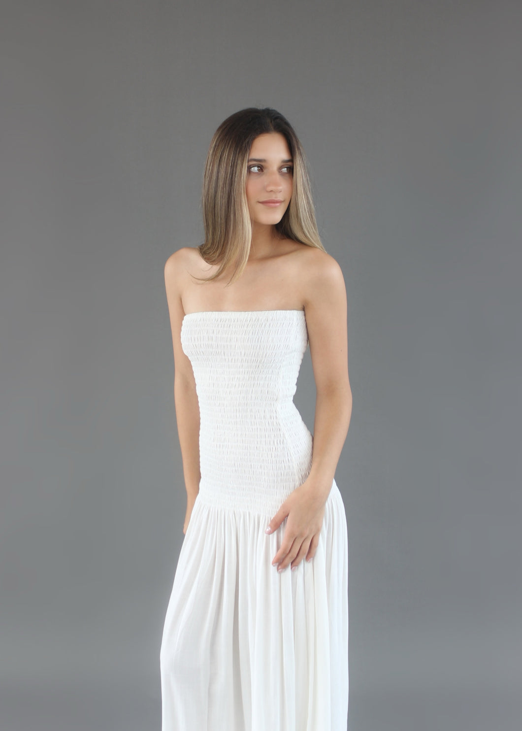 Vestido Strapless Hally Pre- Orden