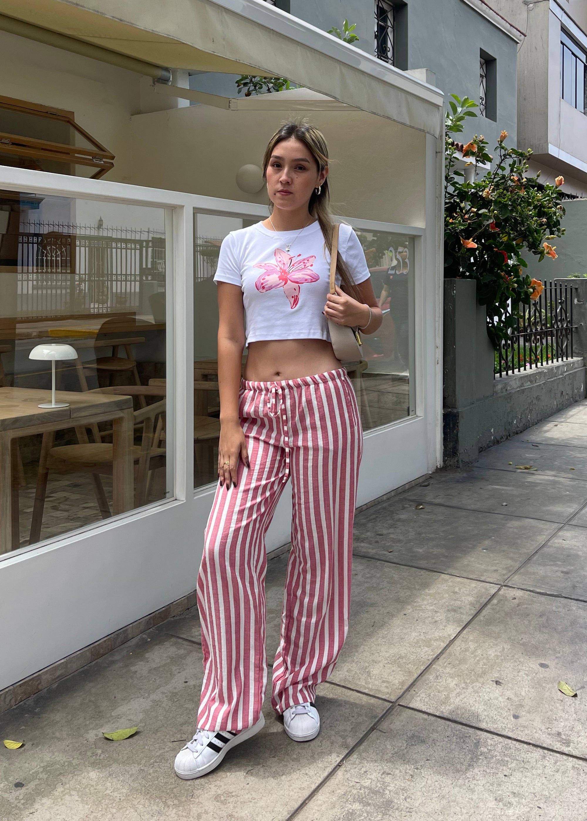 Pantalón de Lino Solé Rojo